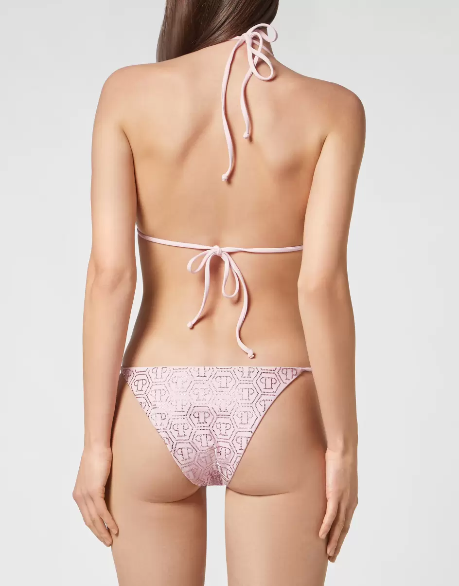 Bikini Monogram With Crystals Badebekleidung Rose / Pink Philipp Plein Damen Kunde - 3