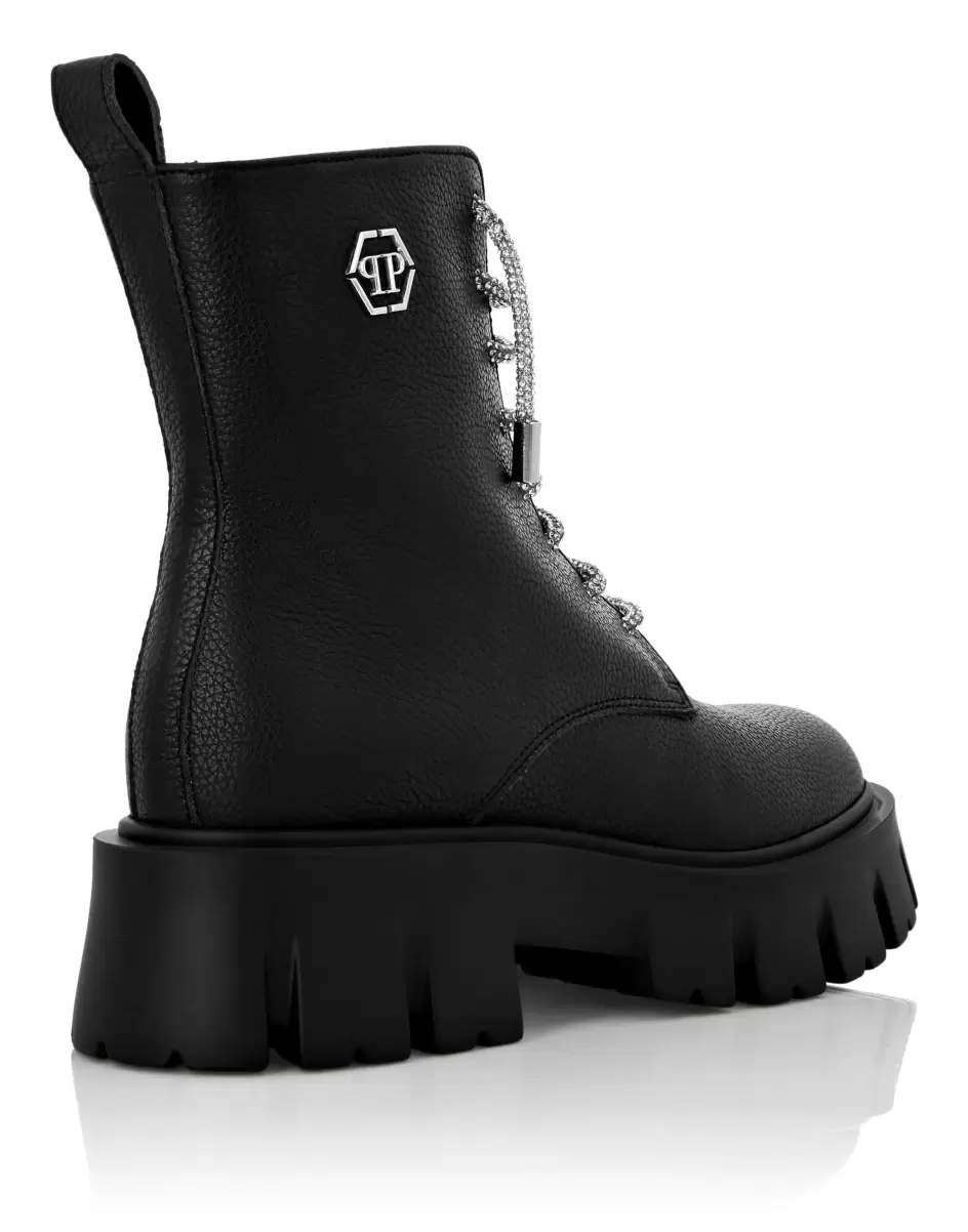 Popularität Black Boots & Stiefeletten Boots Army Damen Philipp Plein - 4