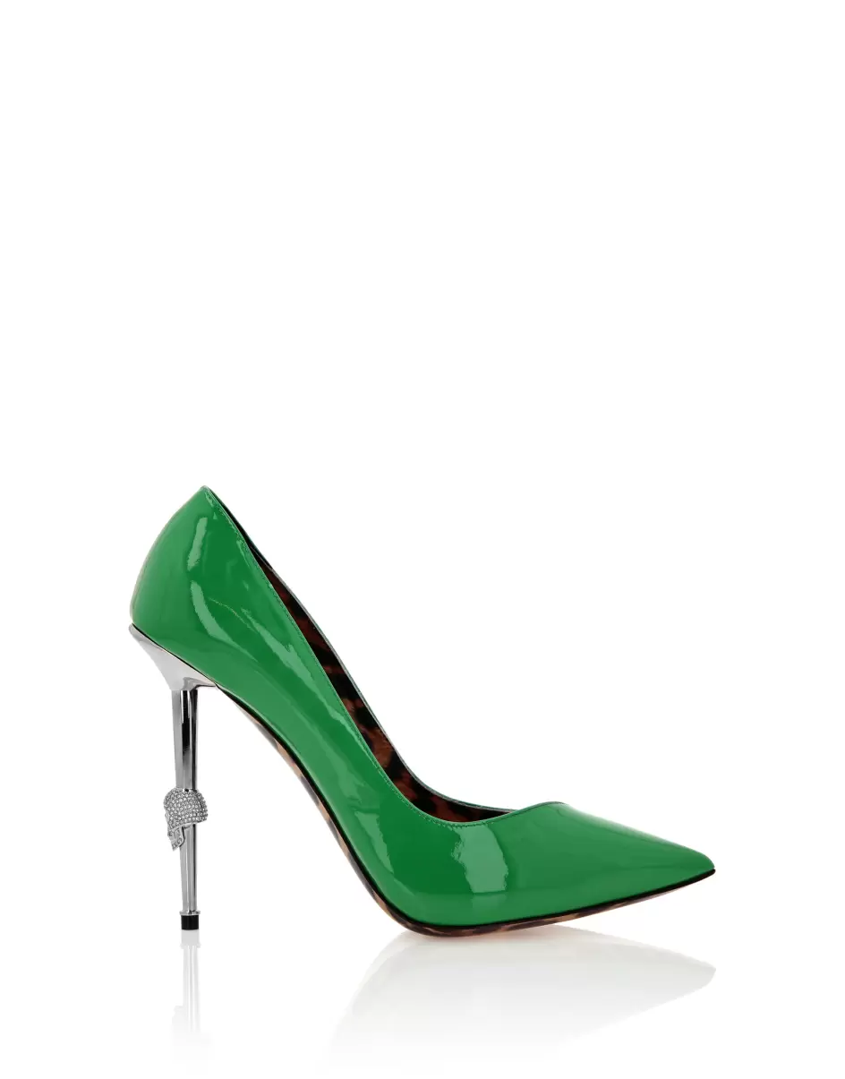 Patent Leather Decollete Hi-Heels Philipp Plein Pumps Damen Qualität Green - 1