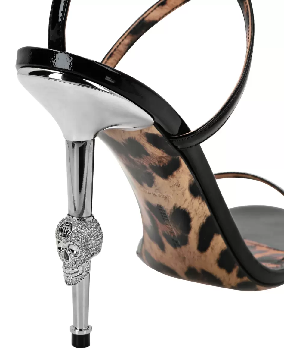 Produktverbesserung Damen Black Philipp Plein Pumps Skull Heel  Sandals - 2