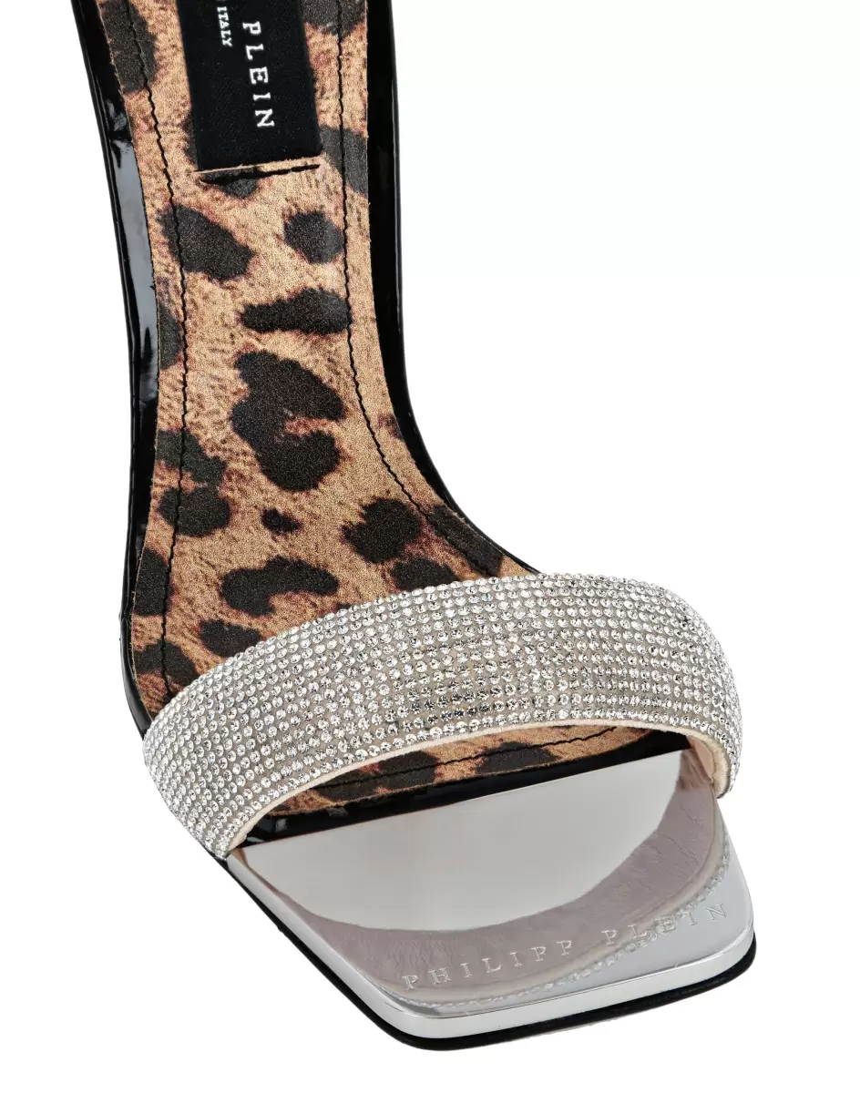 Philipp Plein Preisverhandlung Black Damen Pumps Sandals Hi-Heels Crystal - 3
