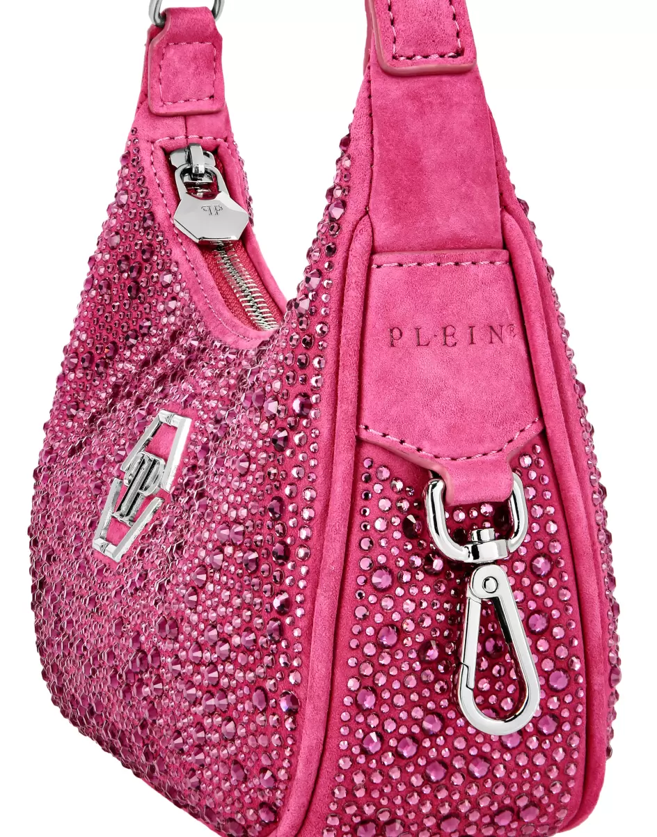 Damen Fuxia Neues Produkt Schulter- Und Umhängetaschen Leather Shoulder Bag Crystal Philipp Plein - 4