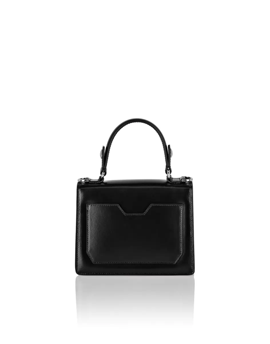 Philipp Plein Black Mini Taschen Geschäft Small Handbag Superheroine Leather Damen - 1