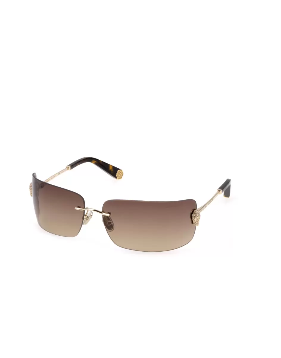 Sonnenbrillen Pink/Gold Popularität Damen Sunglasses Plein Irresistible  Skull Philipp Plein - 1