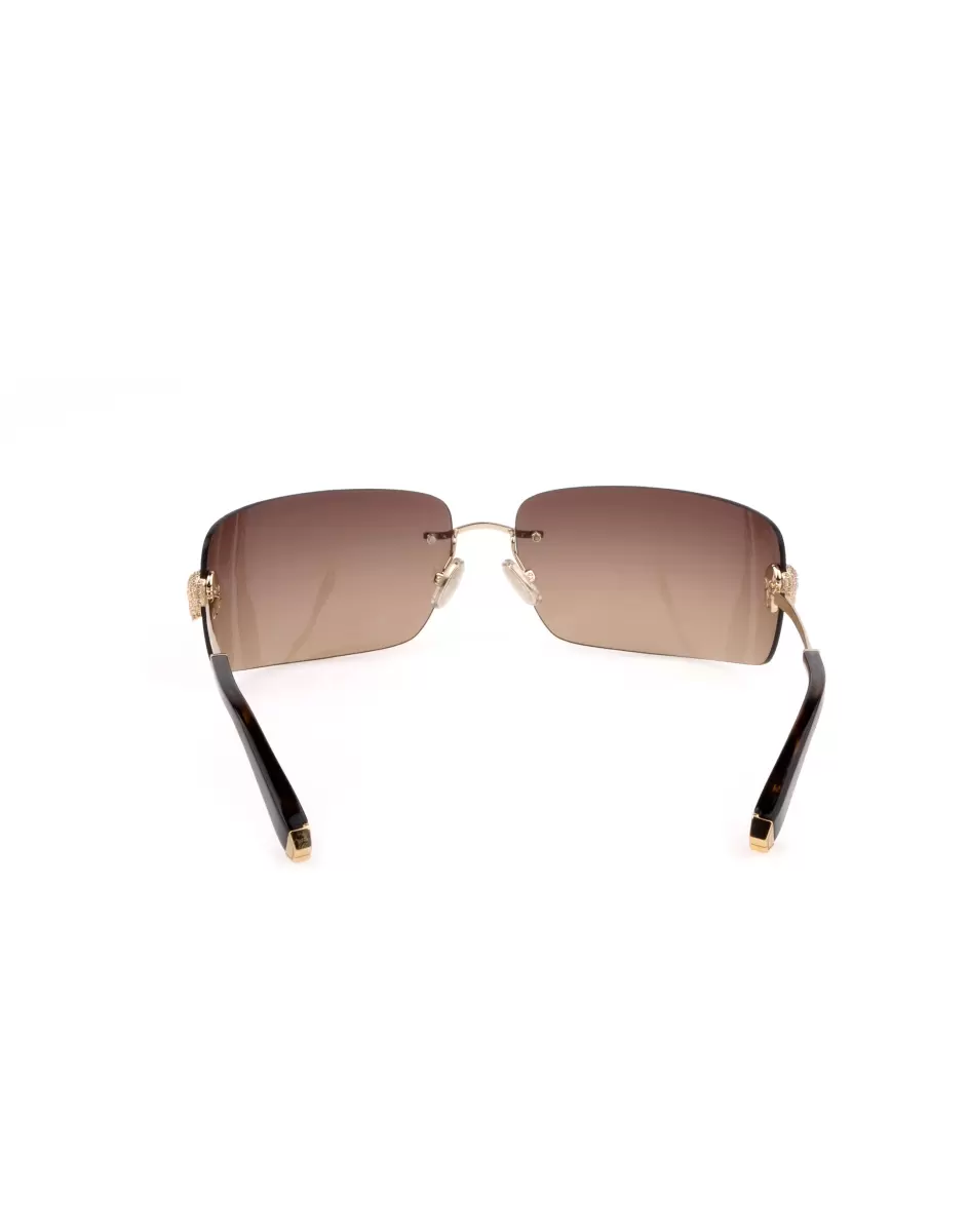 Sonnenbrillen Pink/Gold Popularität Damen Sunglasses Plein Irresistible  Skull Philipp Plein - 3
