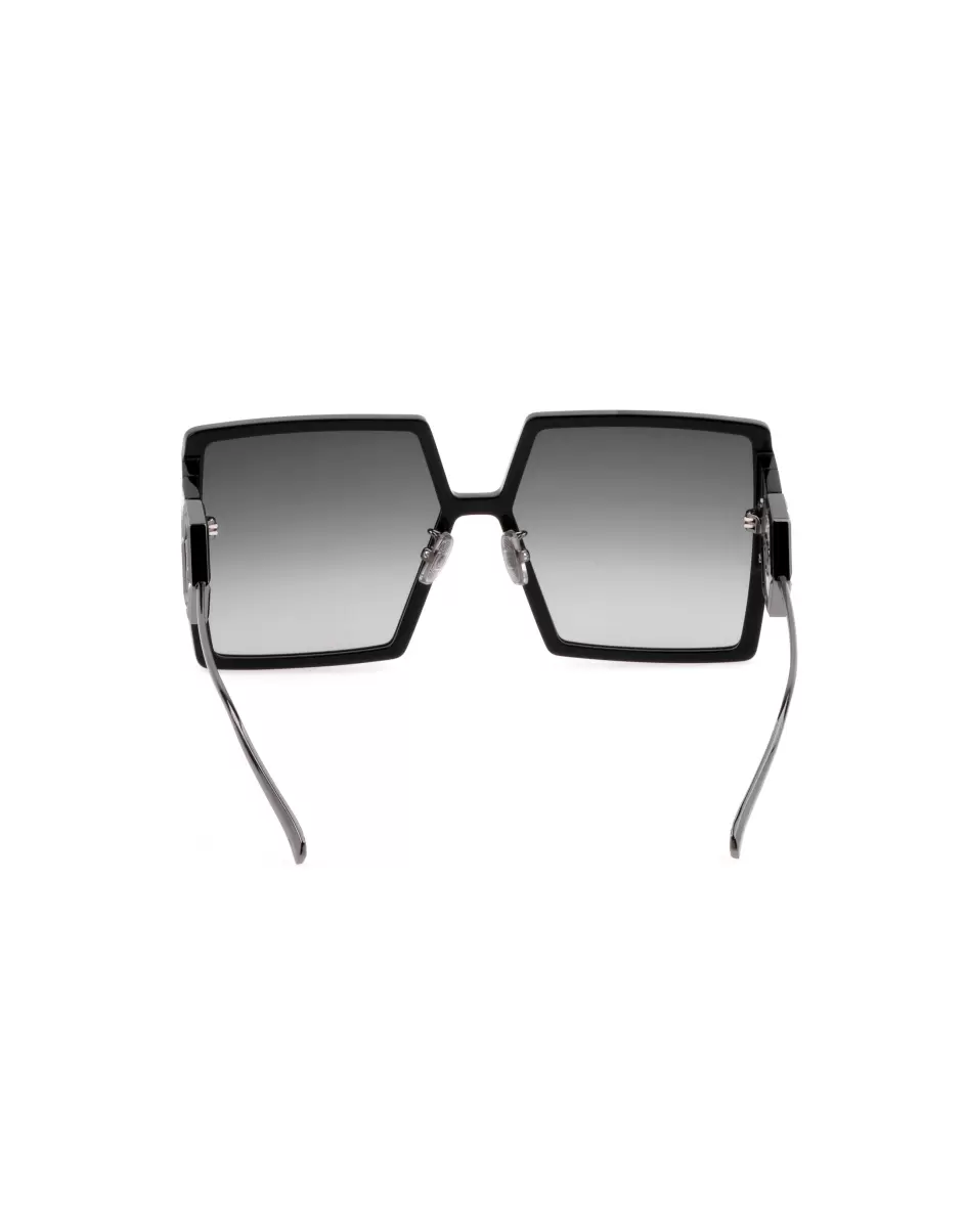 Sonnenbrillen Black Damen Philipp Plein Qualität Sunglasses Plein Diva  Hexagon - 2