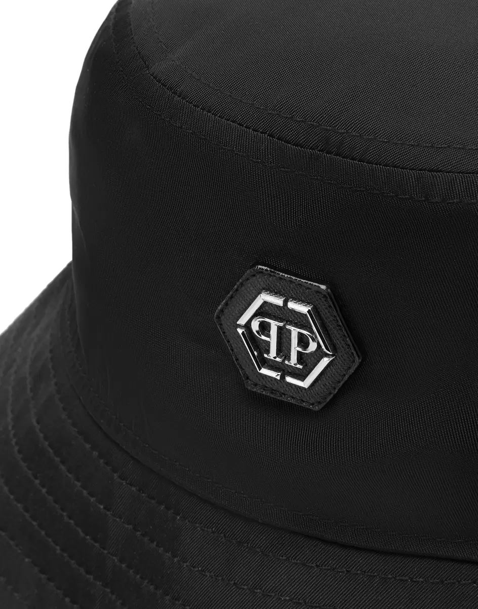 Bucket Hat Gothic Plein Damen Philipp Plein Marketing Black Hüte & Kappen - 1