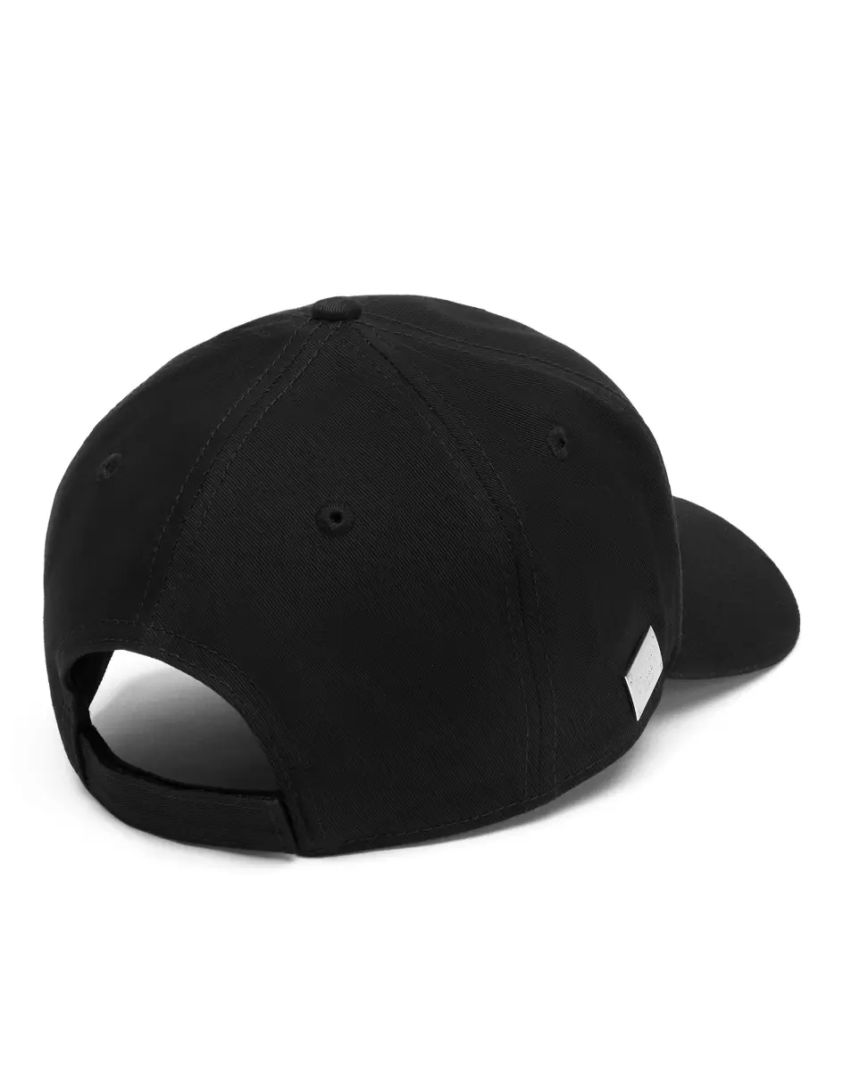 Material Hüte & Kappen Black Damen Baseball Cap Hexagon Philipp Plein - 2