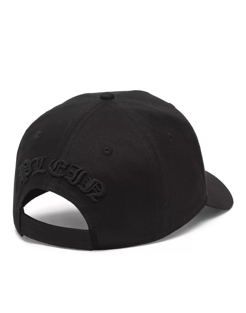 Preisgestaltung Hüte & Kappen Damen Philipp Plein Baseball Cap Hexagon Black / Black - 2
