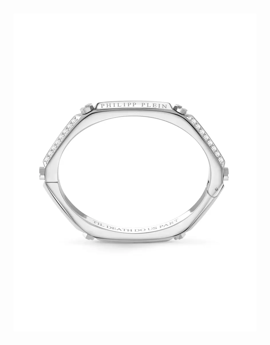 Uhren & Schmuck Philipp Plein Stainless Steel Damen Tiefstpreis The Plein Cuff Bracelet - 1