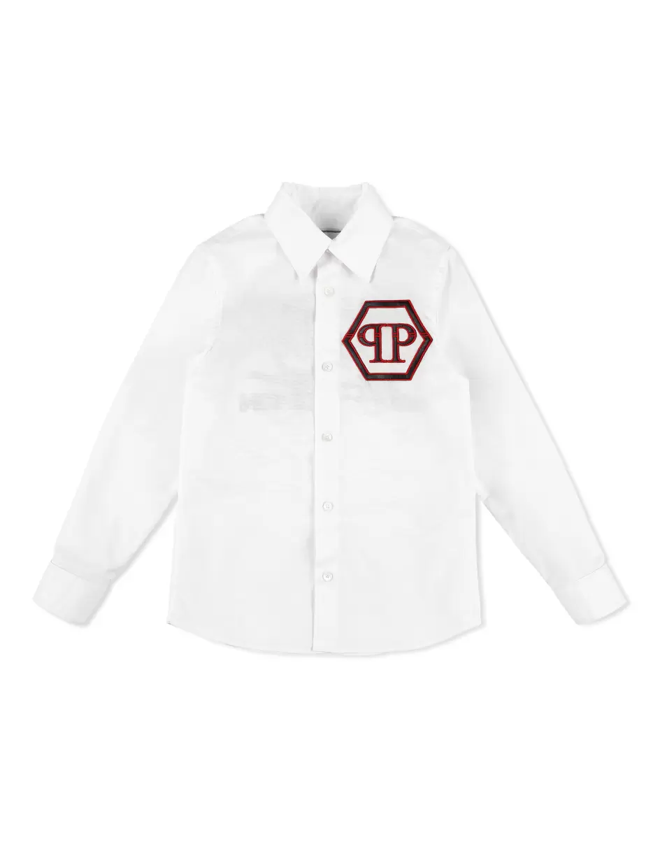 White Shirt Philipp Plein Markenstrategie Kinder Bekleidung