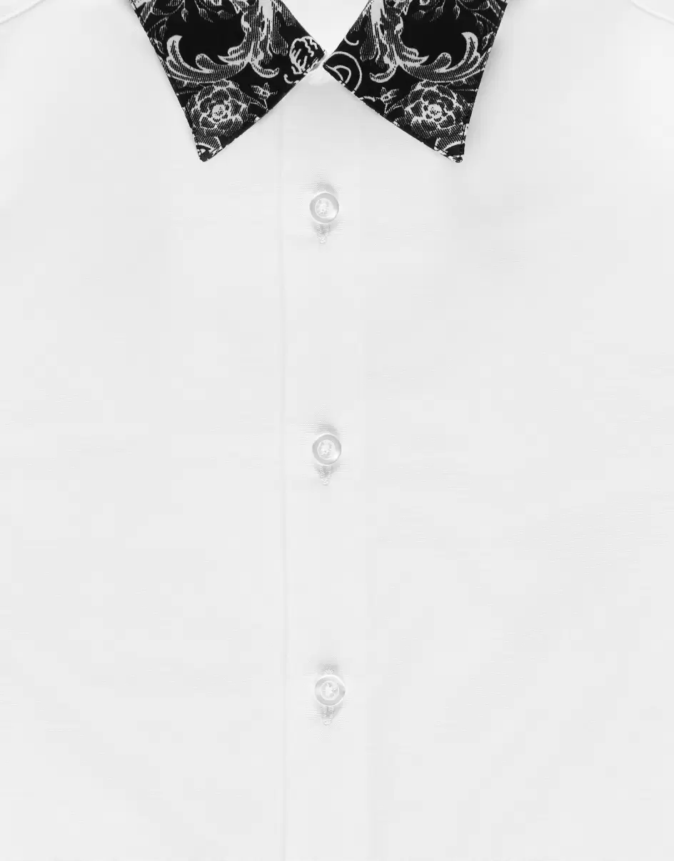 Bekleidung Kinder Shirt New Baroque White / Black Philipp Plein Rabatt - 2