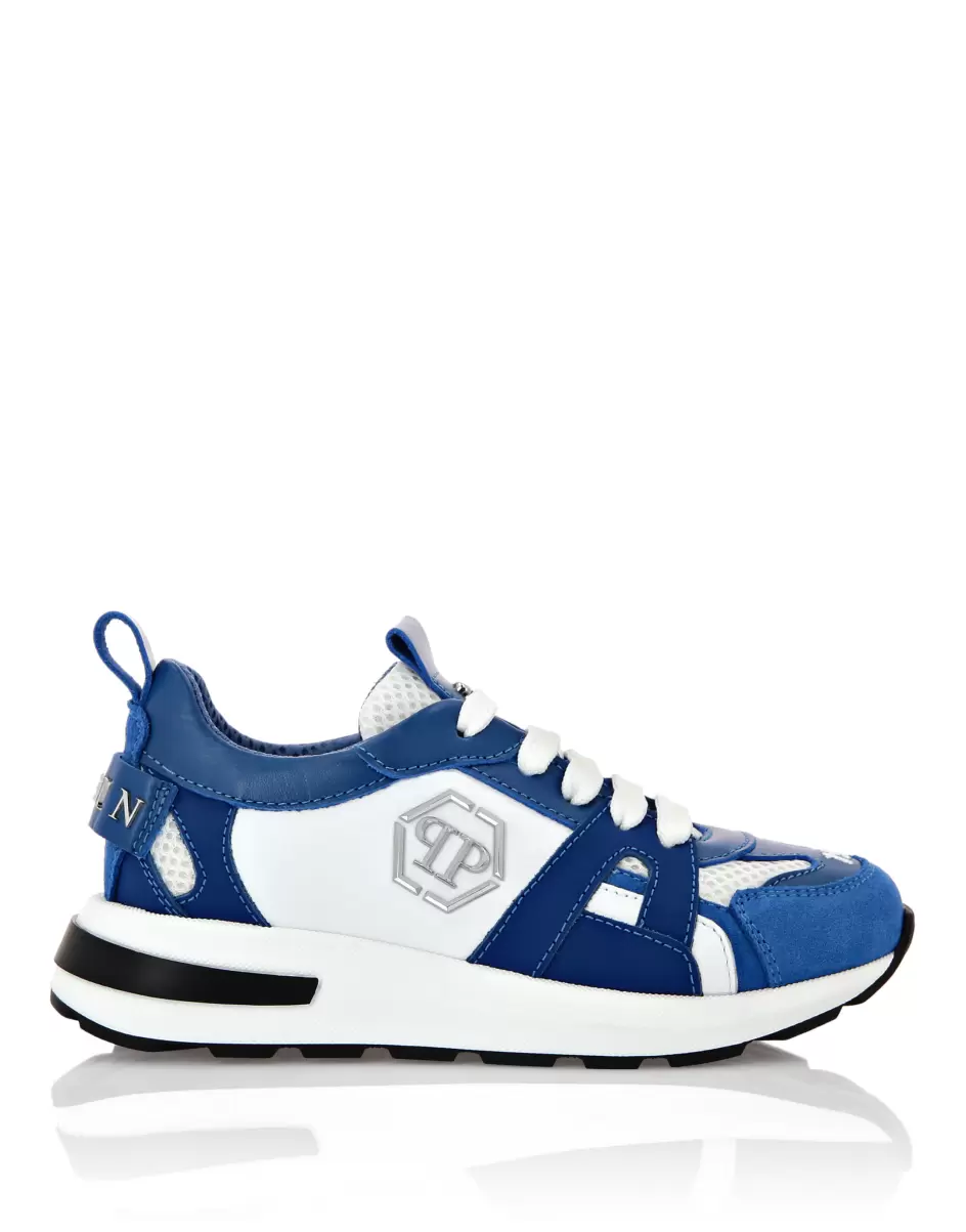 Sneakers Hurricane Running Sole Lace Schuhe Billig Kinder Blue/White Philipp Plein - 1
