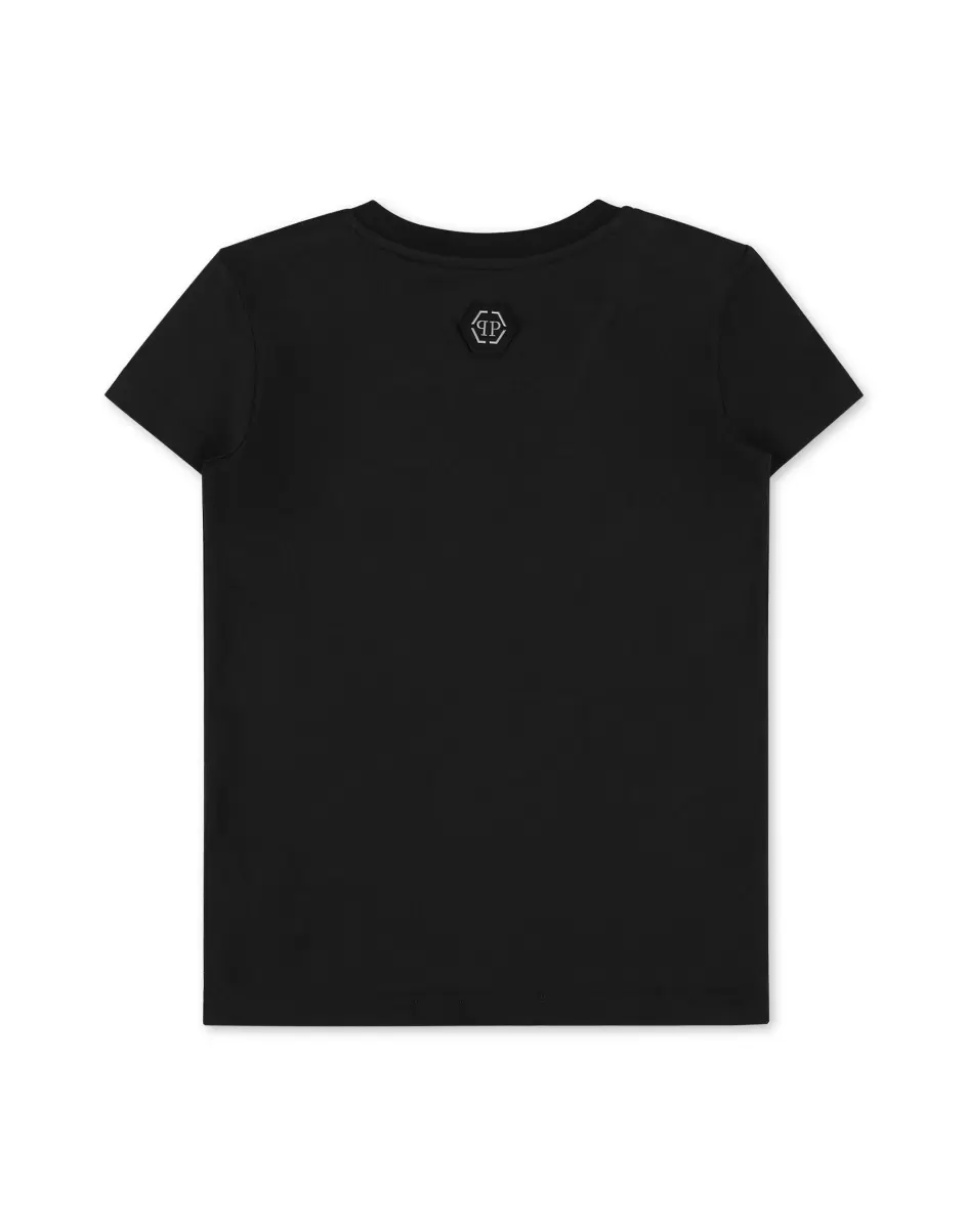 Philipp Plein Kinder Black Bekleidung T-Shirt Short Sleeve Konsumgut - 1