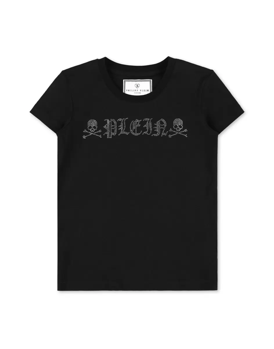 Philipp Plein Kinder Black Bekleidung T-Shirt Short Sleeve Konsumgut