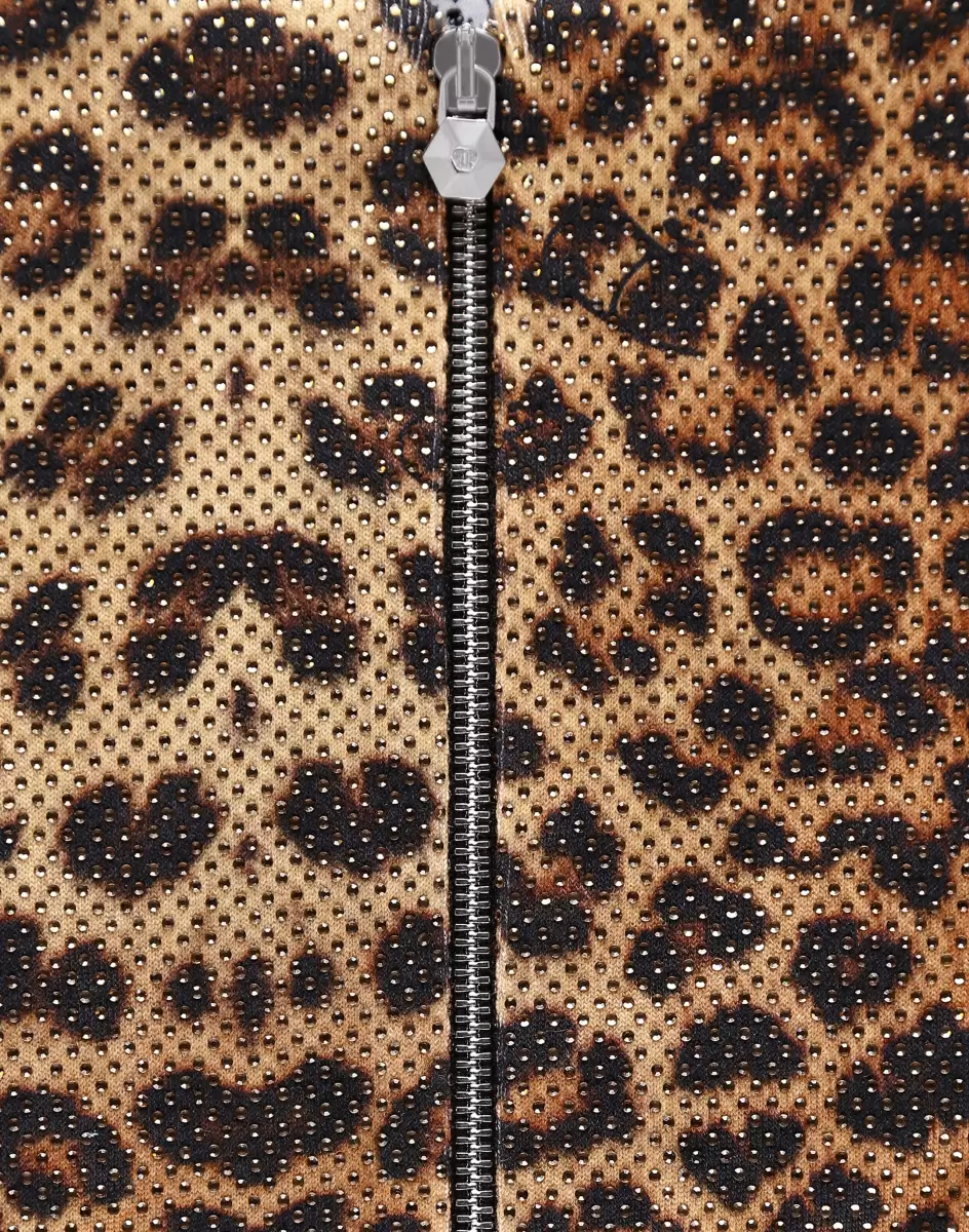 Leopard Philipp Plein Kinder Hoodie Sweatjacket Leopard Werbestrategie Bekleidung - 2