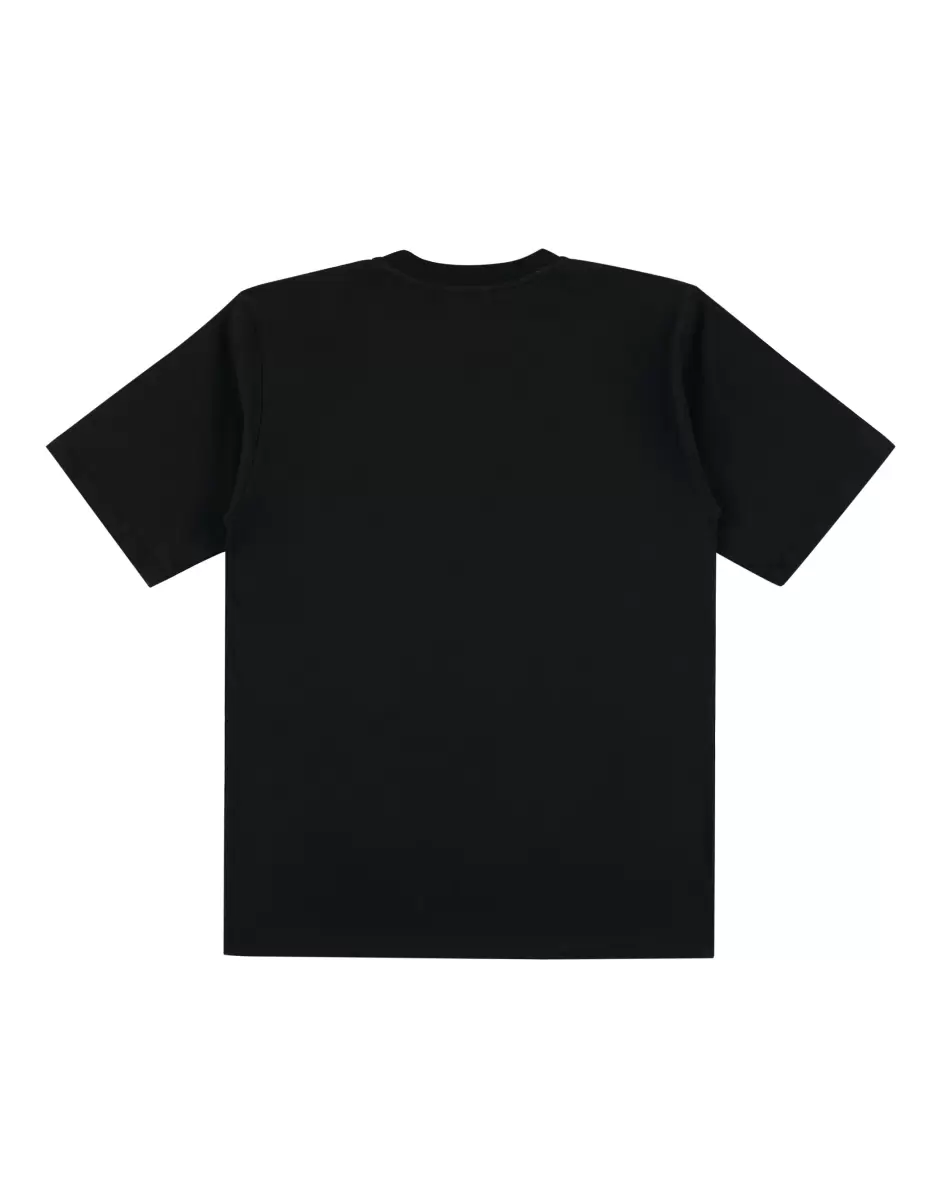 Philipp Plein Kinder Bekleidung Maxi T-Shirt Black Material - 1