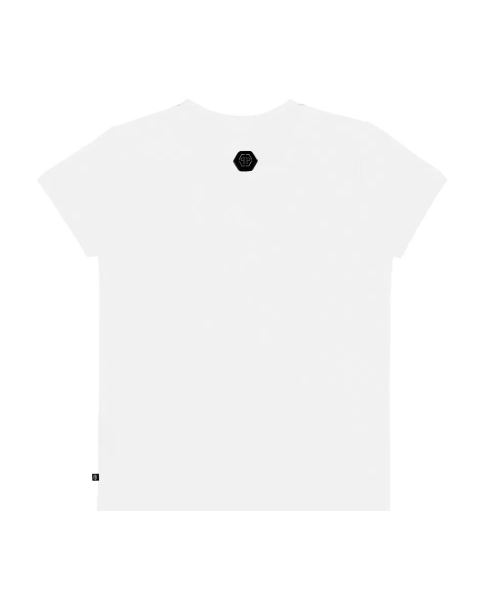 Philipp Plein Bekleidung Kinder T-Shirt Short Sleeve Billig White - 1