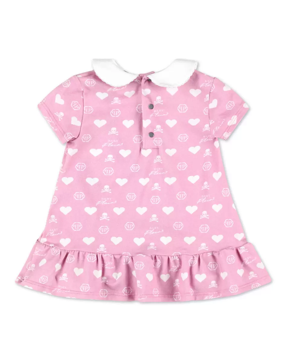 Rose / Pink Bekleidung Philipp Plein Dress Kinder Verarbeitung - 1