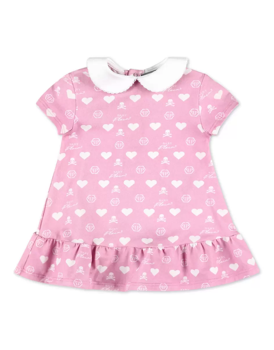 Rose / Pink Bekleidung Philipp Plein Dress Kinder Verarbeitung