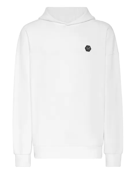 Herren Hoodie Sweatshirt Pp Glass Philipp Plein White Pullover / Hoodies / Jacken Produktstandard