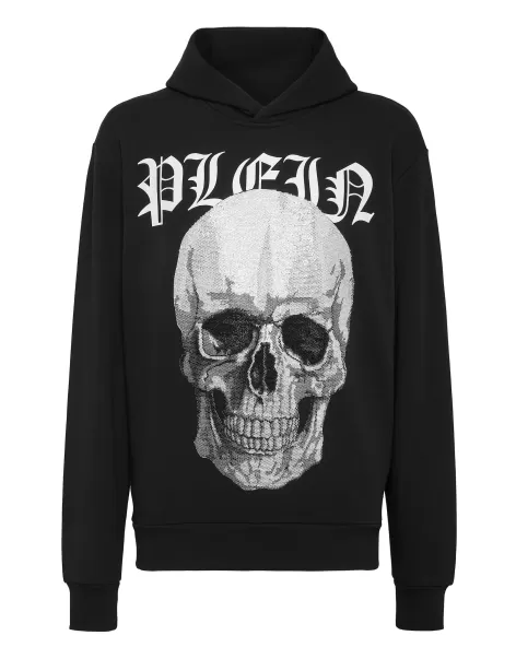 Philipp Plein Hoodie Sweatshirt With Crystals Skull Pullover / Hoodies / Jacken Produkt Herren Black
