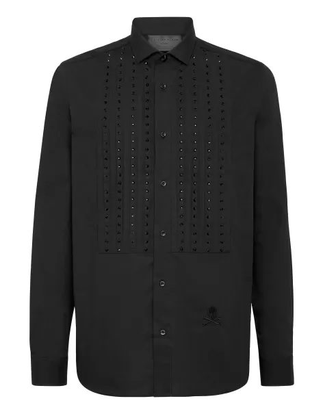 Produkt Herren Black Shirt Black Tie Sartorial Philipp Plein Hemden