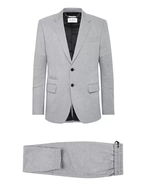 Herren Suit:blazer/Trousers Philipp Plein Empfehlen Grey Sartorial