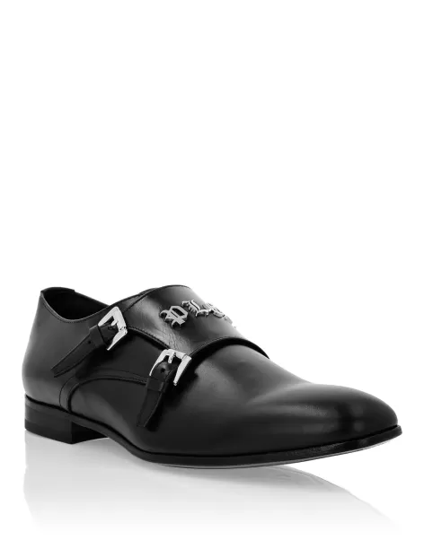 Produkt Philipp Plein Herren Derby Gothic Plein Black City Shoes