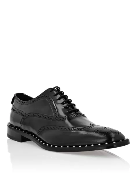 Herren Philipp Plein Verkaufen Black Classic Shoes Sartorial City Shoes