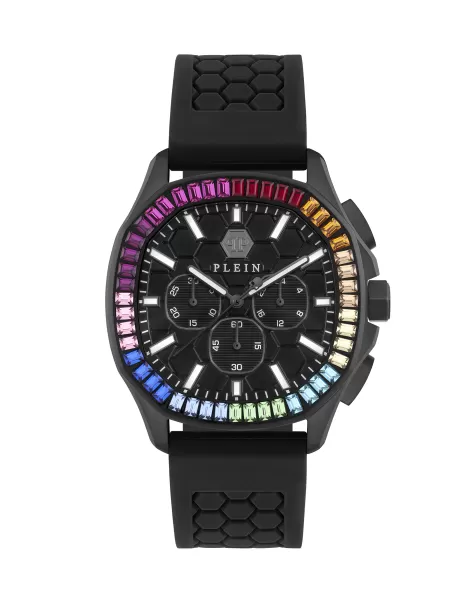 Philipp Plein Herren Black / Multicolored 2024 Uhren $Pectre Chrono Watch