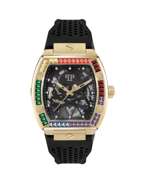 Rabattgutschein Uhren Black / Gold Herren The $Keleton Watch Philipp Plein