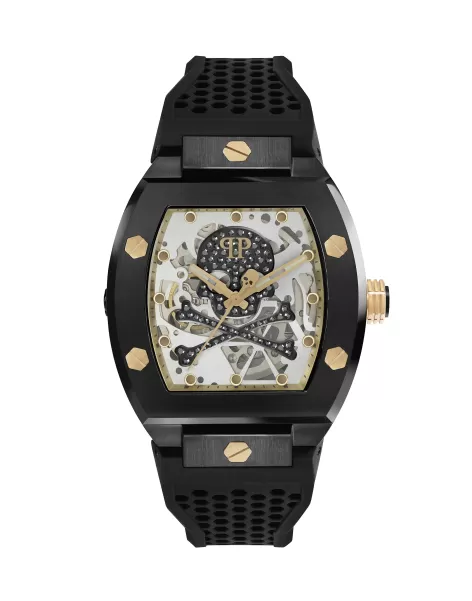 Philipp Plein Angebot Black The $Keleton Caviar Watch Herren Uhren