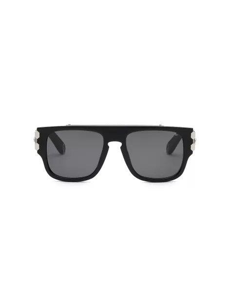 Sonnenbrillen Philipp Plein Verarbeitung Sunglasses Square Plein Pure Pleasure London Herren Black
