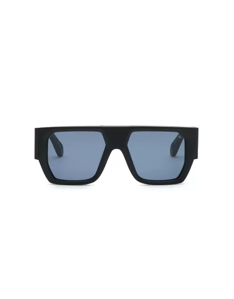 Sonnenbrillen Produkt Philipp Plein Herren Sunglasses Square Black/Silver