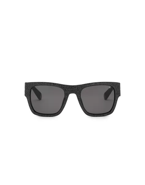 Black Herren Promotion Sonnenbrillen Sunglasses Square Plein Icon Exclusive Philipp Plein