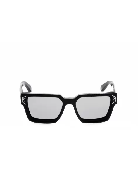 Philipp Plein Sunglasses Plein Brave Shade Zufrieden Black Sonnenbrillen Herren