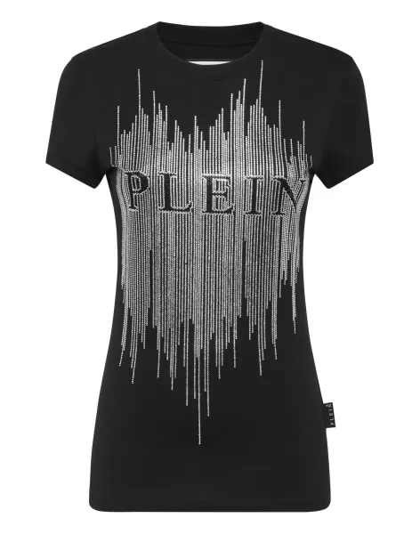 Damen T-Shirts & Poloshirts Black T-Shirt Round Neck Sexy Pure Fit Philipp Plein Reduzierter Preis