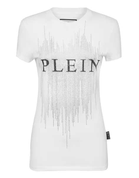 Preisanpassung Philipp Plein T-Shirt Round Neck Sexy Pure Fit T-Shirts & Poloshirts Damen White