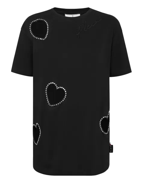 T-Shirt Man Fit Heart Philipp Plein Bestellung T-Shirts & Poloshirts Black Damen