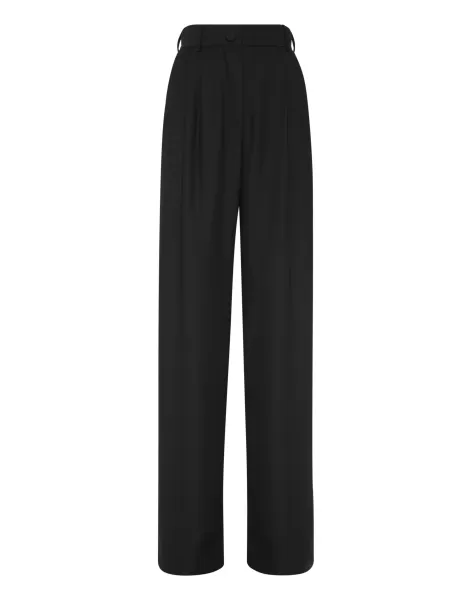 Produktstrategie Black Cady Basic Trousers Man Fit Philipp Plein Hosen & Shorts Damen