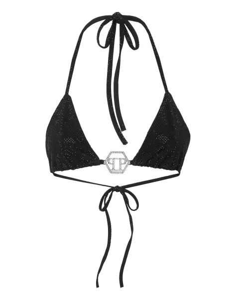 Badebekleidung Top Bikini Stones Kaufen Philipp Plein Damen Black