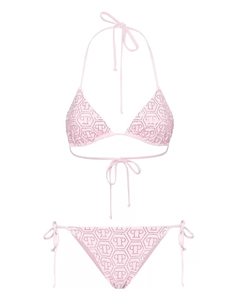 Bikini Monogram With Crystals Badebekleidung Rose / Pink Philipp Plein Damen Kunde