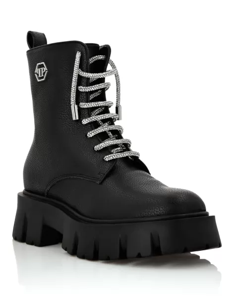 Popularität Black Boots & Stiefeletten Boots Army Damen Philipp Plein