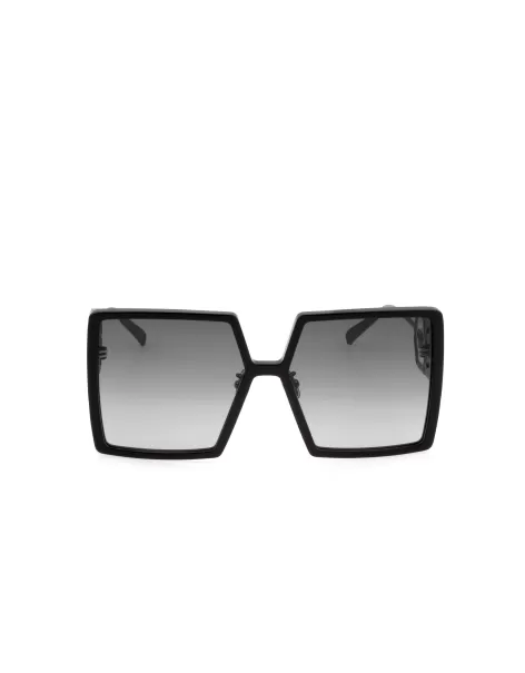 Sonnenbrillen Black Damen Philipp Plein Qualität Sunglasses Plein Diva  Hexagon