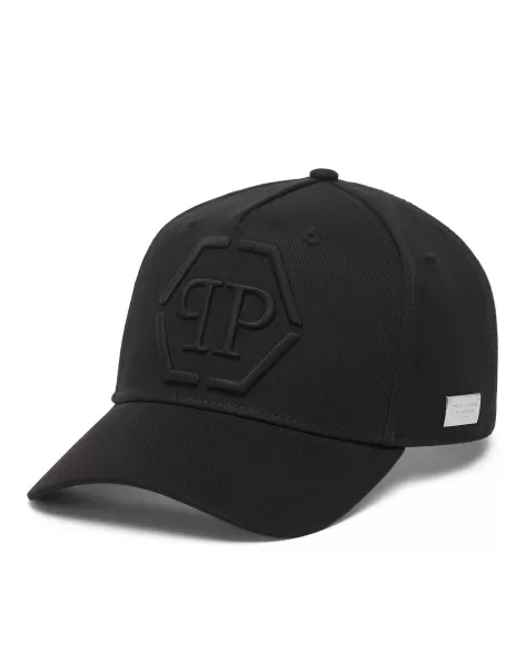 Preisgestaltung Hüte & Kappen Damen Philipp Plein Baseball Cap Hexagon Black / Black