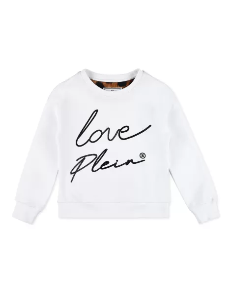 Plush Sweater 2024 White Kinder Philipp Plein Bekleidung